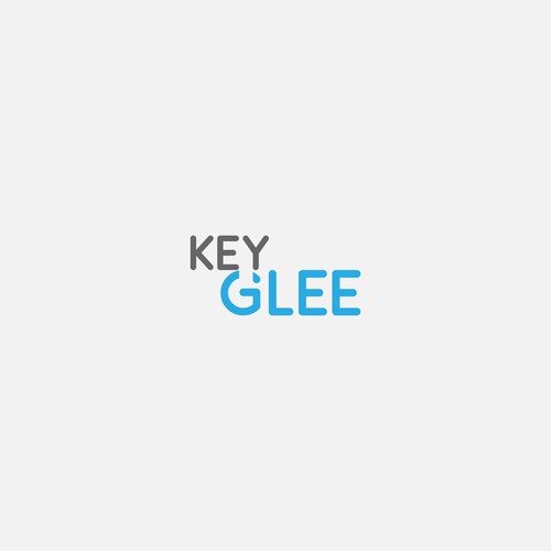 Negative space key logo