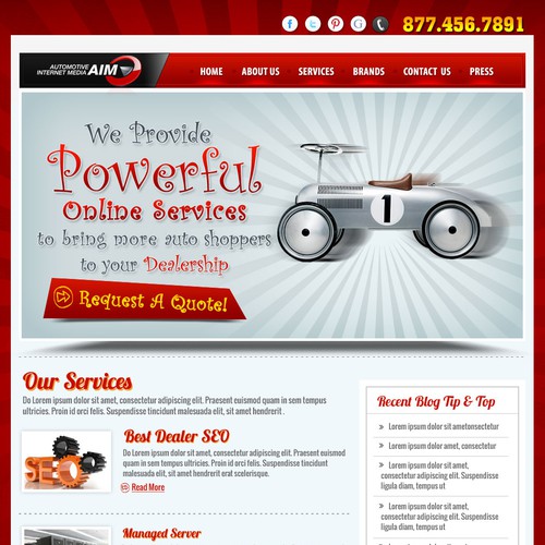 Help Automotive Internet Media with a new website design