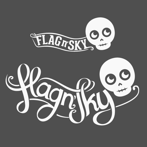 Create the next logo and business card for Flag n' Sky