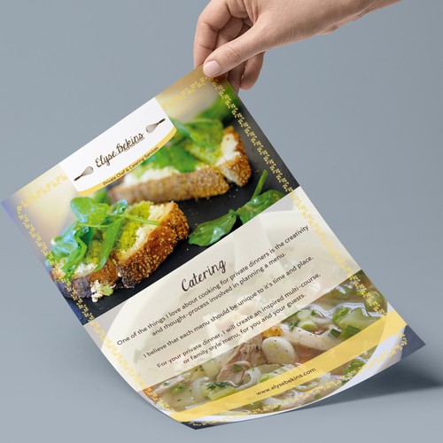 Flyer concept for a private chef