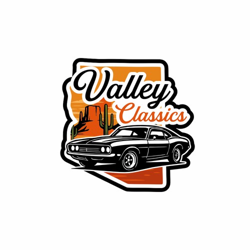 Valley Classics – Retro Automotive Logo Concept
