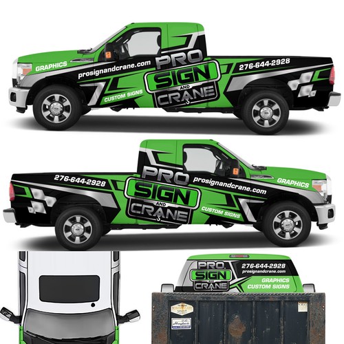 Sign and graphics company wrap design