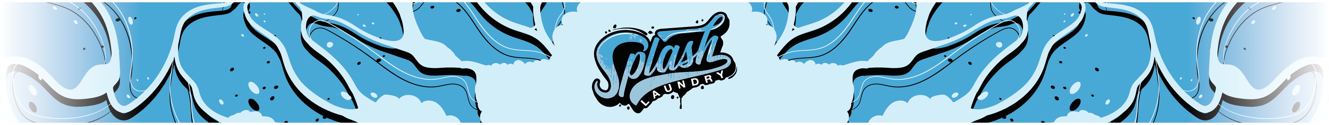 Design a wall graphic for an upscale laundromat