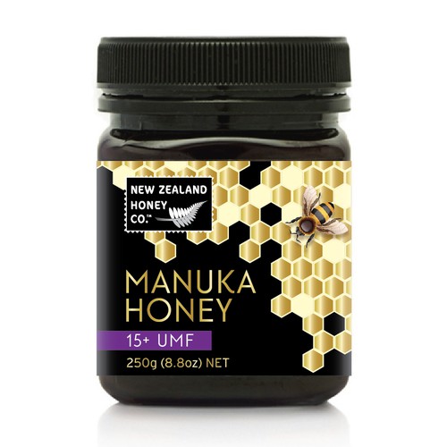 Manuka honey label design 