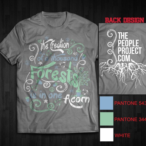 Eco-Themed T-Shirt Design Required for The People Project.com