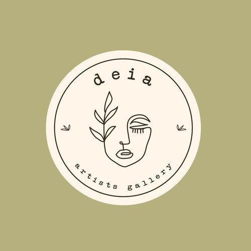 Artists gallery logo that represents a goddess