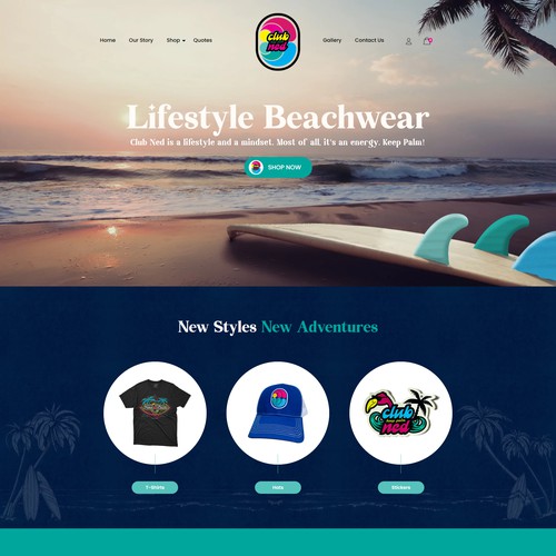 Cool Shopify Store for Lifestyle Beachwear