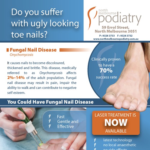brochure design for North Melbourne Podiatry