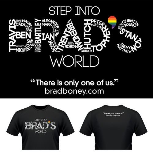 Promotional T-Shirt for Author Brad Boney