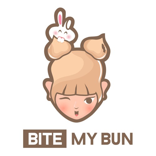 Cute Logo For Bite My Bun