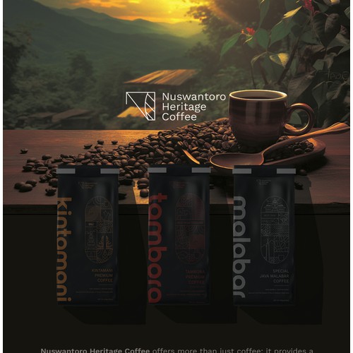 Nuswantoro Heritage Coffee Packaging Design