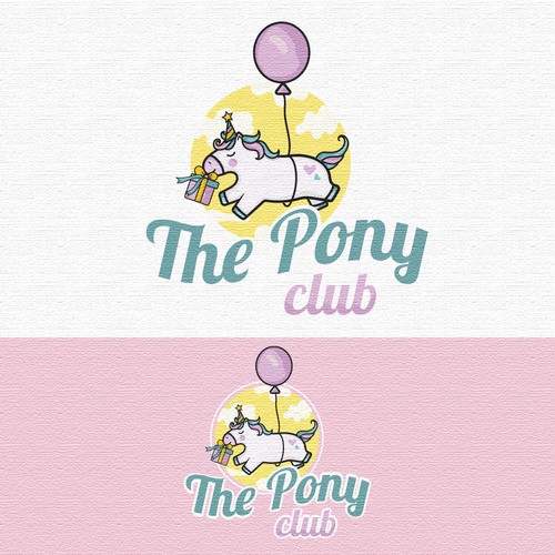 Party pony logo design