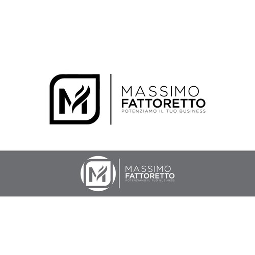 M logo design