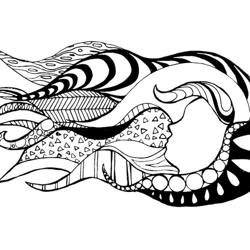 Zentangle-inspired illustration