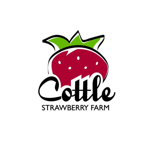 Logo concept for local strawberry farm