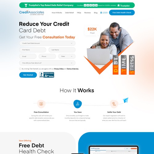 Credit Associates Website Design