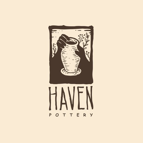 Logo for a pottery making company.