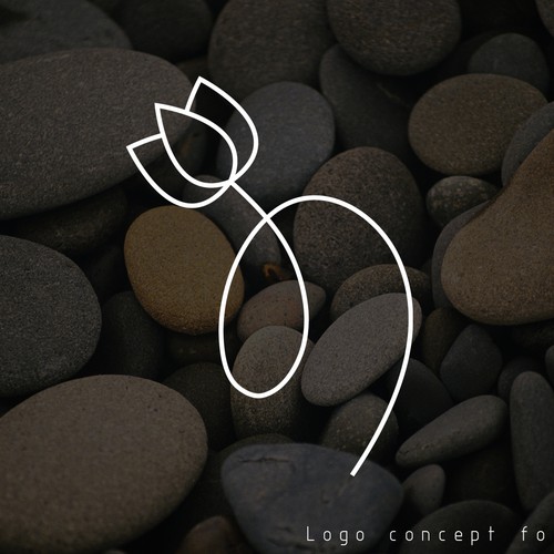 minimalistic logo for needle box