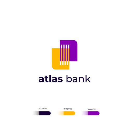 atlas bank logo design