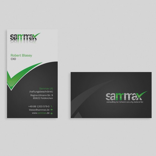 Sammax needs new Business Cards