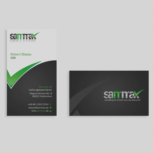 Sammax需要新的名片