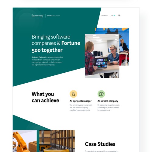 The Connectory Landing Page