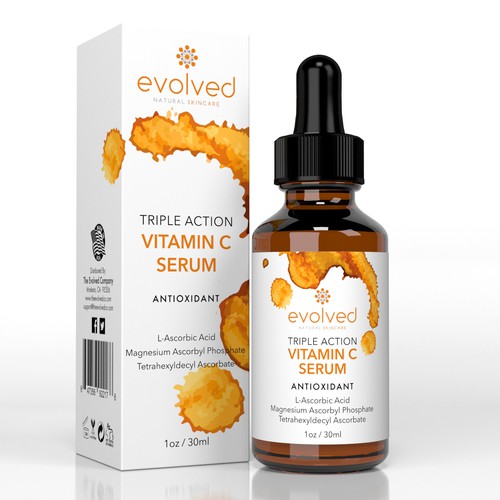 Eye-catching Brand Packaging for New Vitamin C Serum