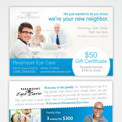 Paramount Eye Care card