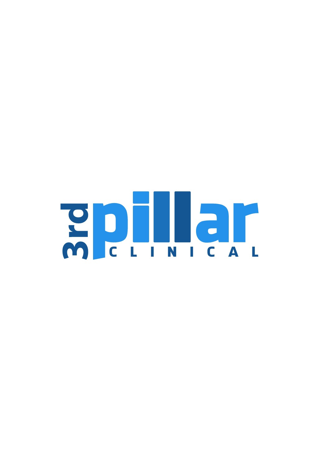 3rd Pillar Clinical logo - build the meaning of "3rd Pillar" into the logo!