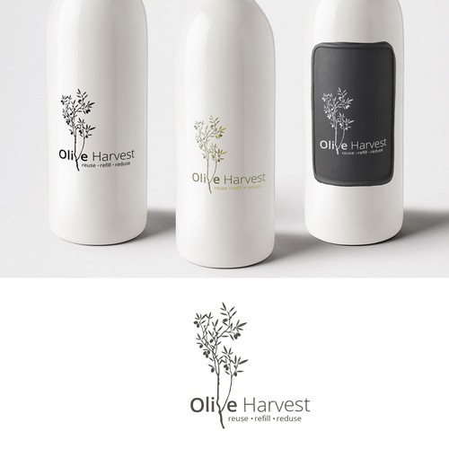 Logo concept for Olive Oil brand.