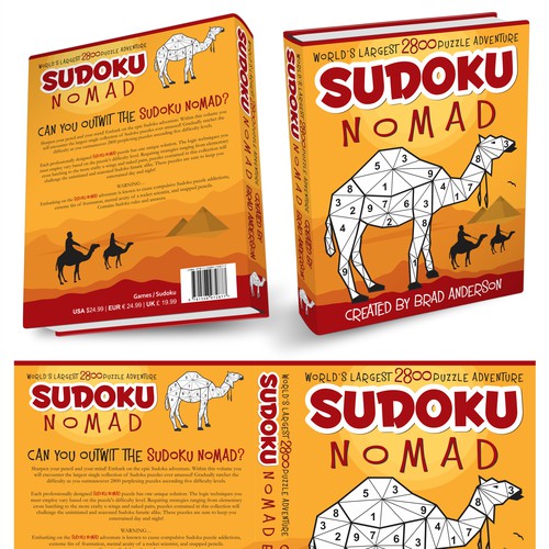Book cover design for SUDOKU NOMAD
