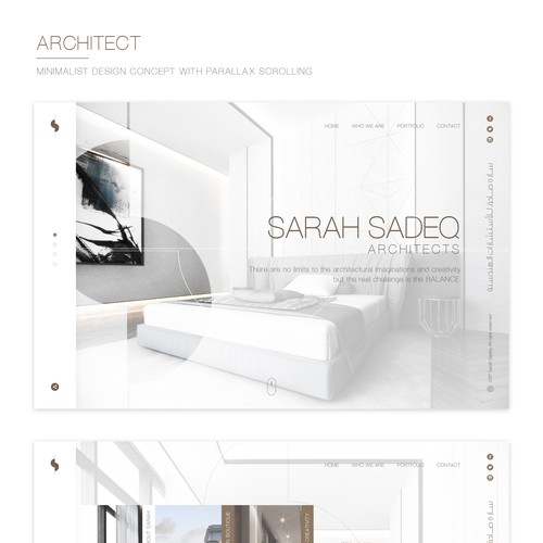 Website Concept for Architect