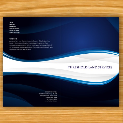 Brochure for Threshold Land Services