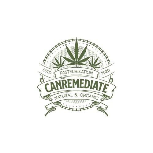 Classic Logo Canremediate Natural & Organic Cannabis