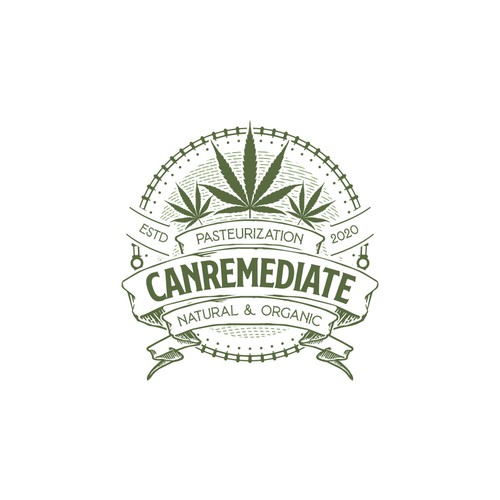 Classic Logo Canremediate Natural & Organic Cannabis