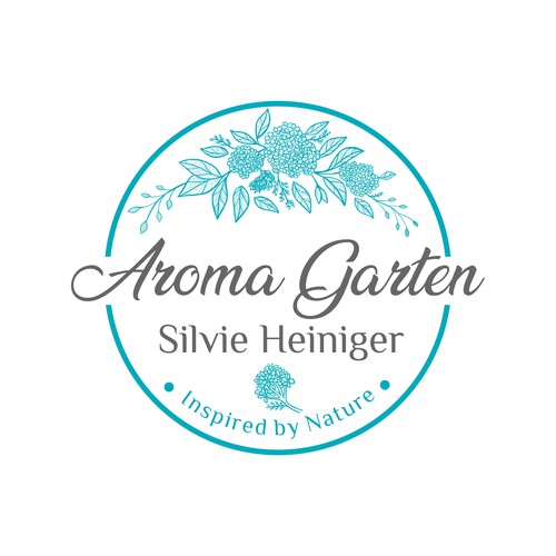 Hand drawn logo Aroma Garten