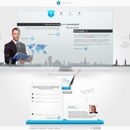 Professional looking site to use on PC iphone and ipad