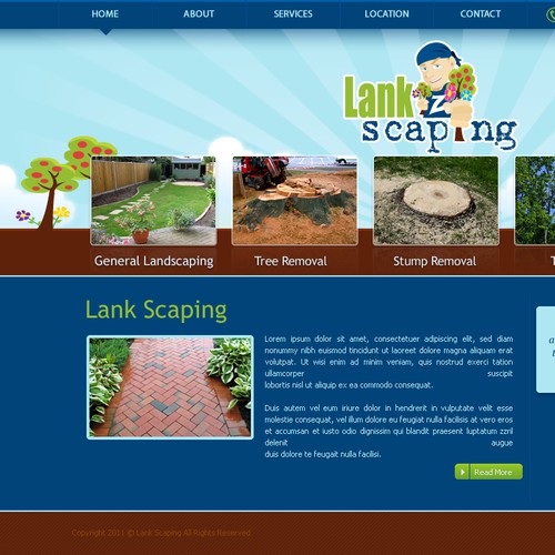 Landscape website design required