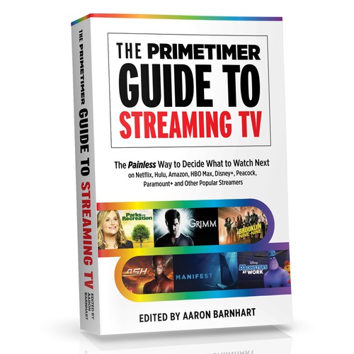 Book cover on streaming TV