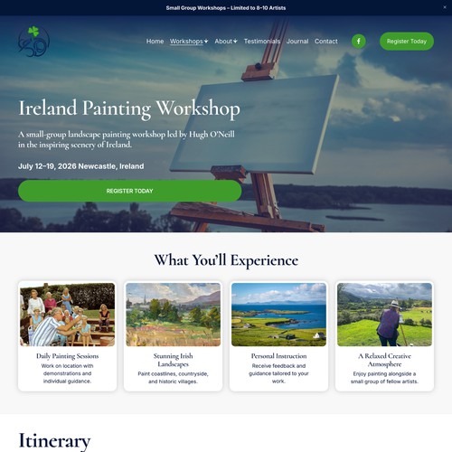 Ireland Painting Workshop Design