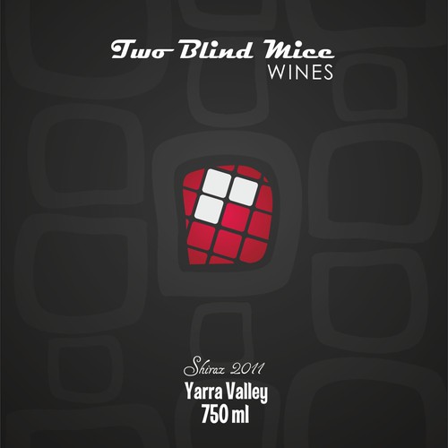 Create the next product label for Two Blind Mice Wines