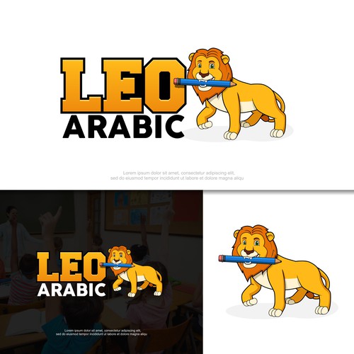 LEO or Lion Logo Design