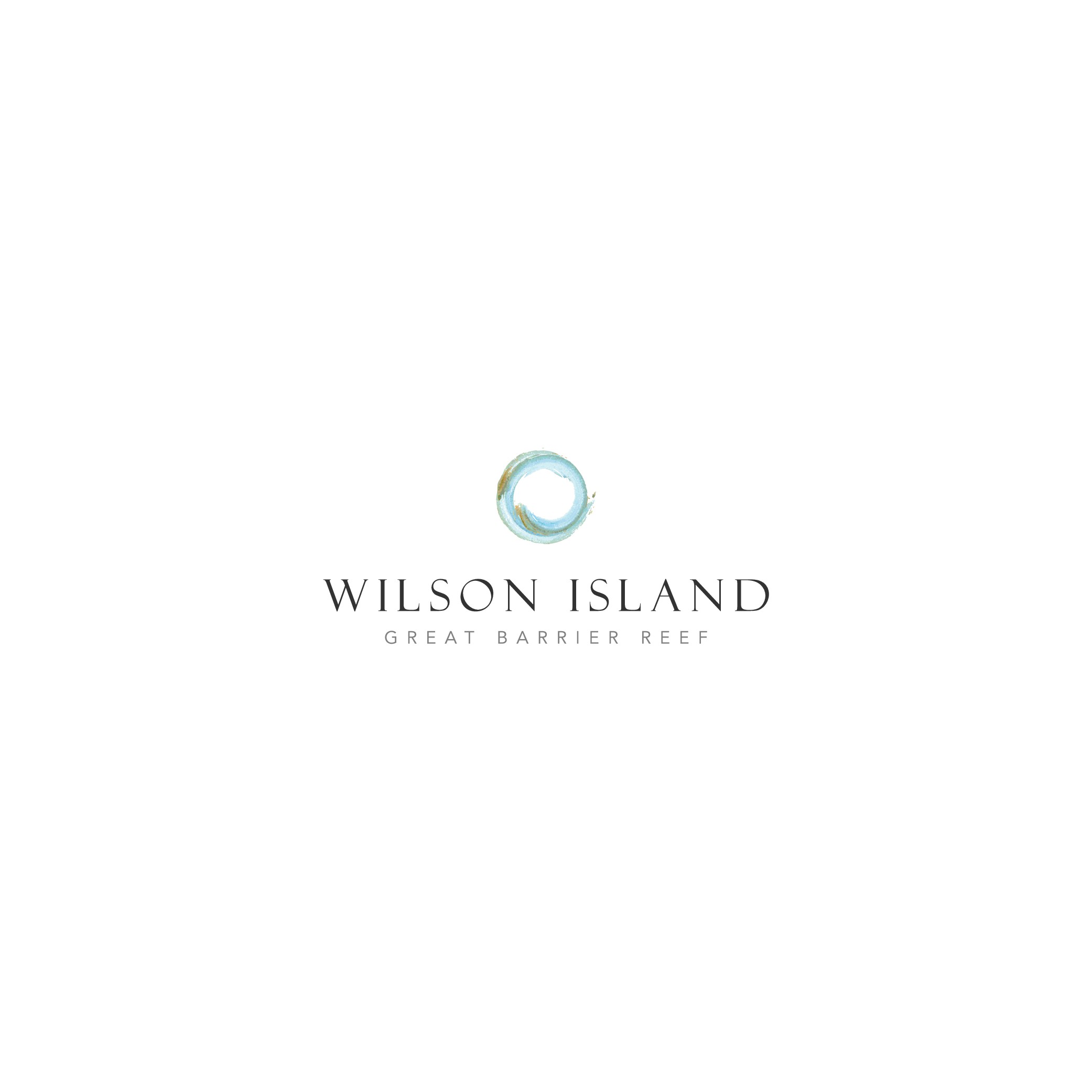 Logo and identity for a new small exclusive island safari tent experience on the Great Barrier Reef