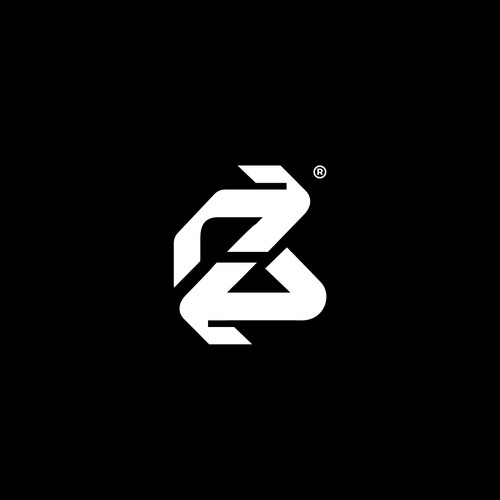 Letter B double arrows logo