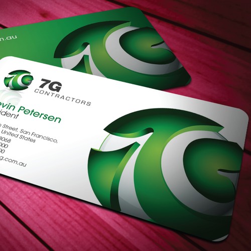 Logo & Business Card proposal for 7G Contractors.