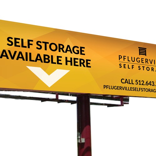 High Signage for Self Storage Facility