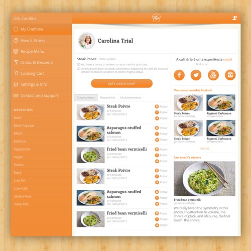 Design the CHEFTIME iOS Apps