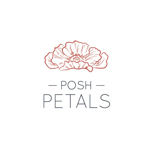 Delicate logo for a wedding decoration company