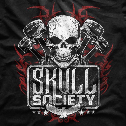 Skull Society Biker Club T-Shirt