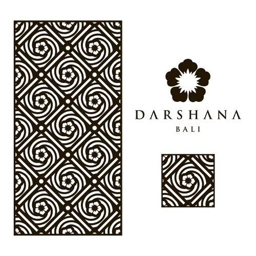 Pattern design for an interior-design element for a hotel in Bali